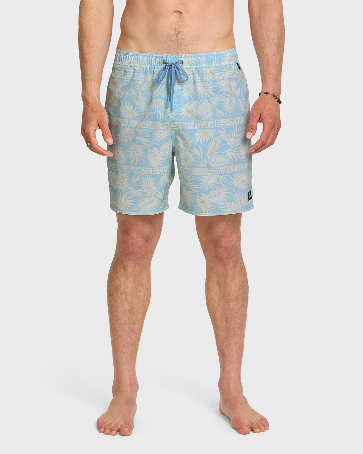 Quick Silver Waterman Fern Garden 17" Swim Trunks - Beach Blue